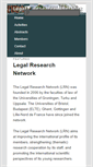 Mobile Screenshot of legalresearchnetwork.eu